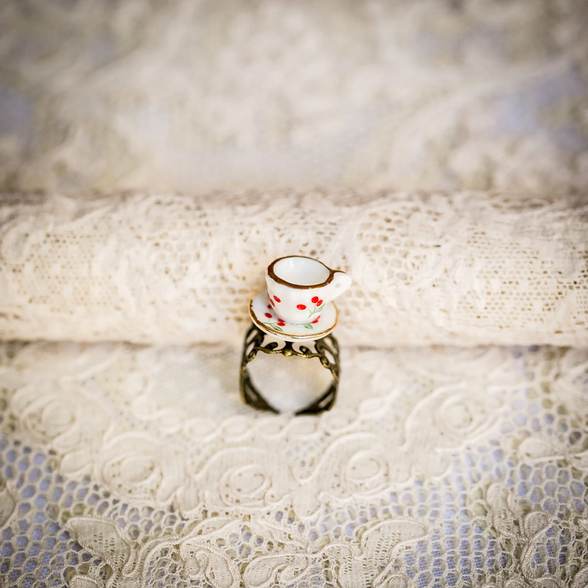 Tea Cup Rings-Different Patterns