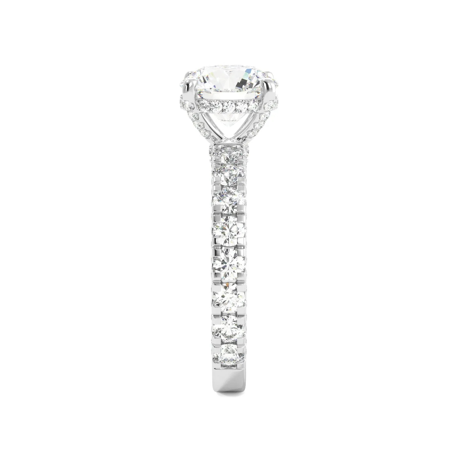 The Balacia Engagement Ring 2 Carat Triple Sided Diamond Ring