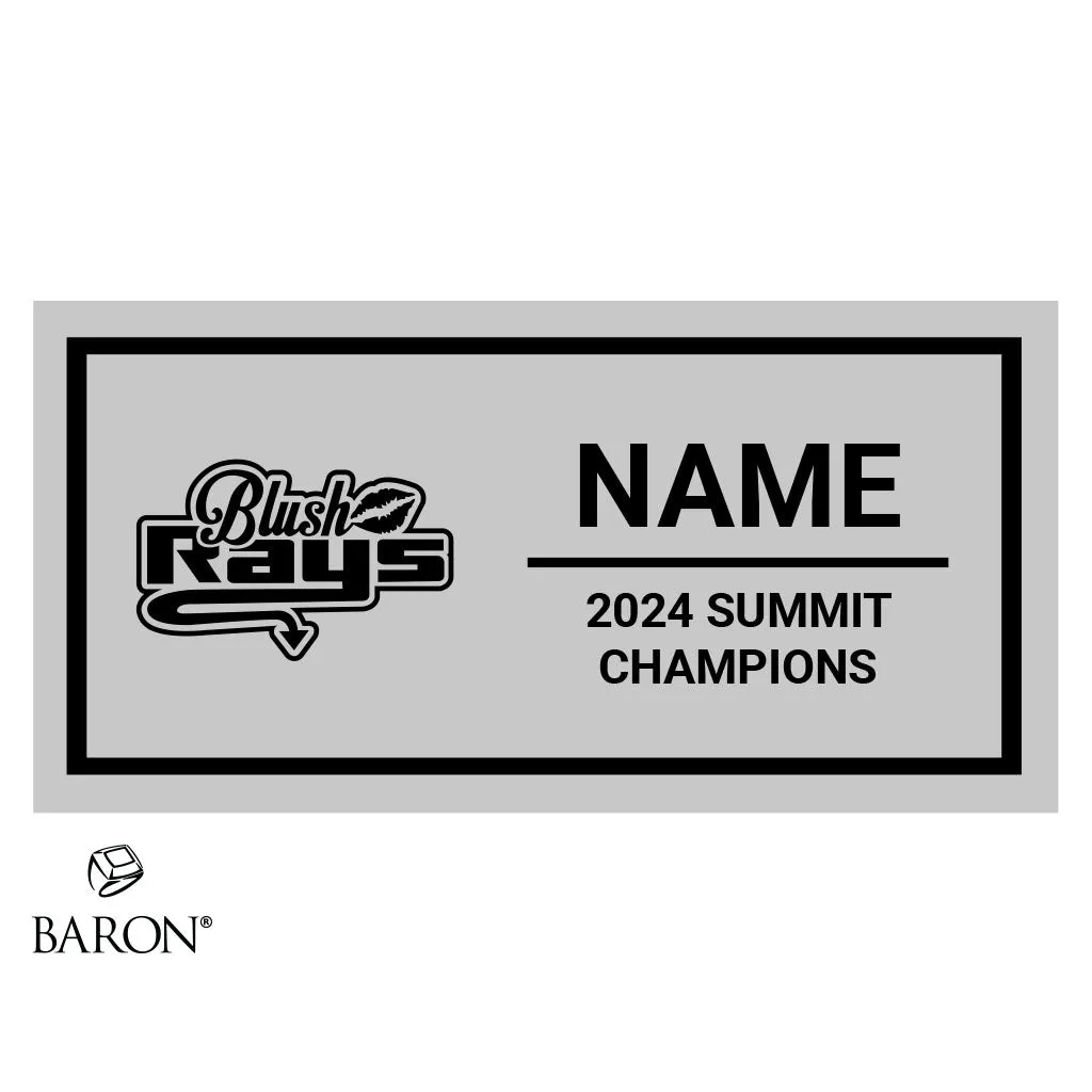 The Stingray Allstars Blush Summit 2024 Championship Black Standard Window Ring Box