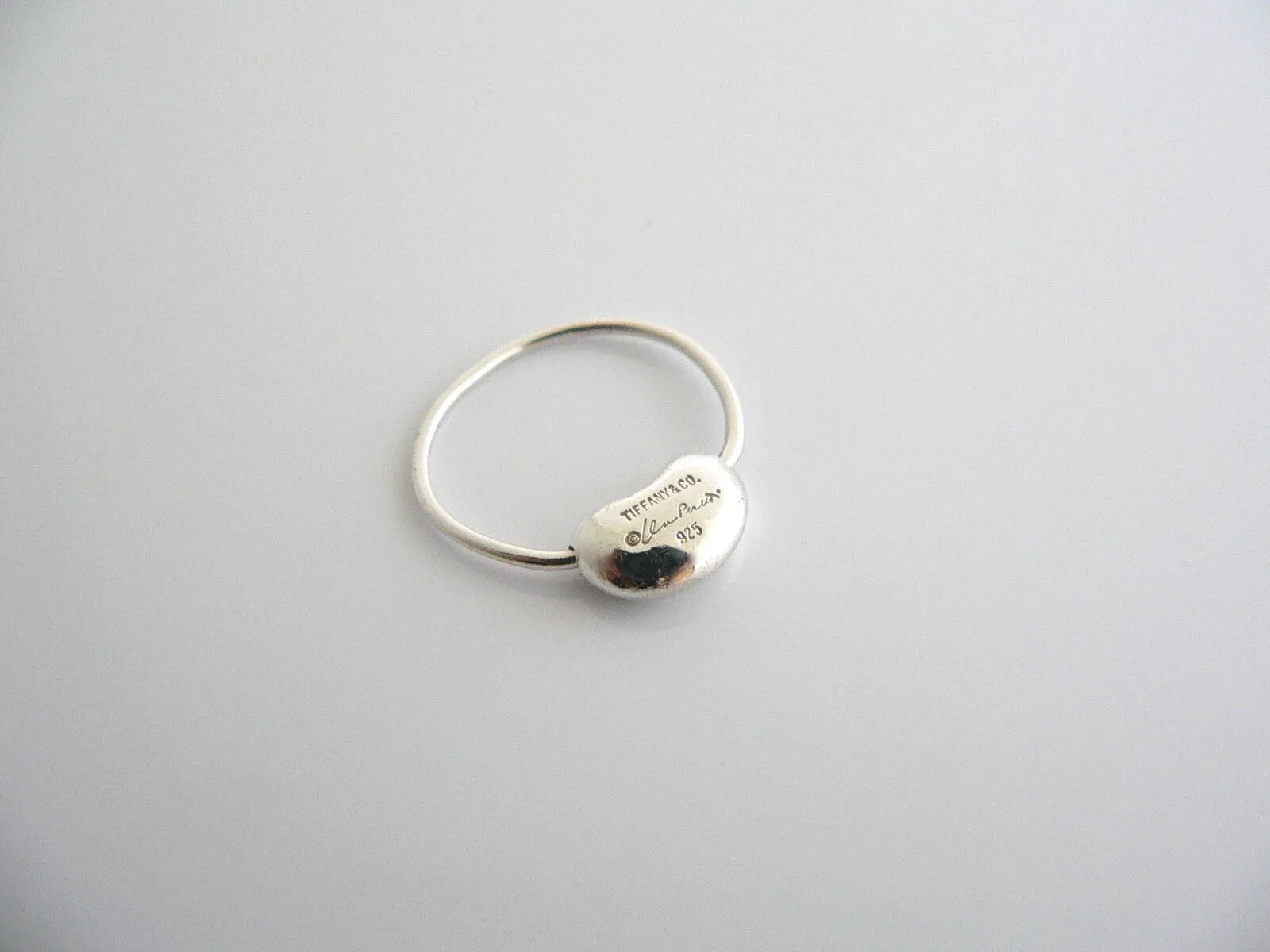 Tiffany & Co Bean Ring Band Elsa Peretti Love Ring Sz 6.5 Gift Rare Classic Art