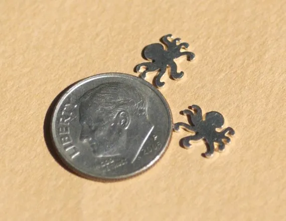 Tiny metal Octopus blanks