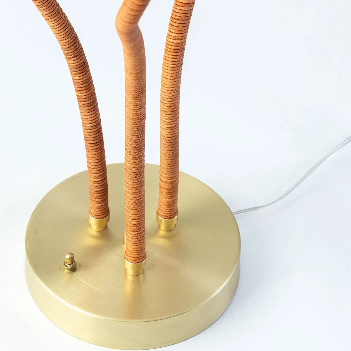Trident Table Lamp Brushed Brass For Eleish Van Breems