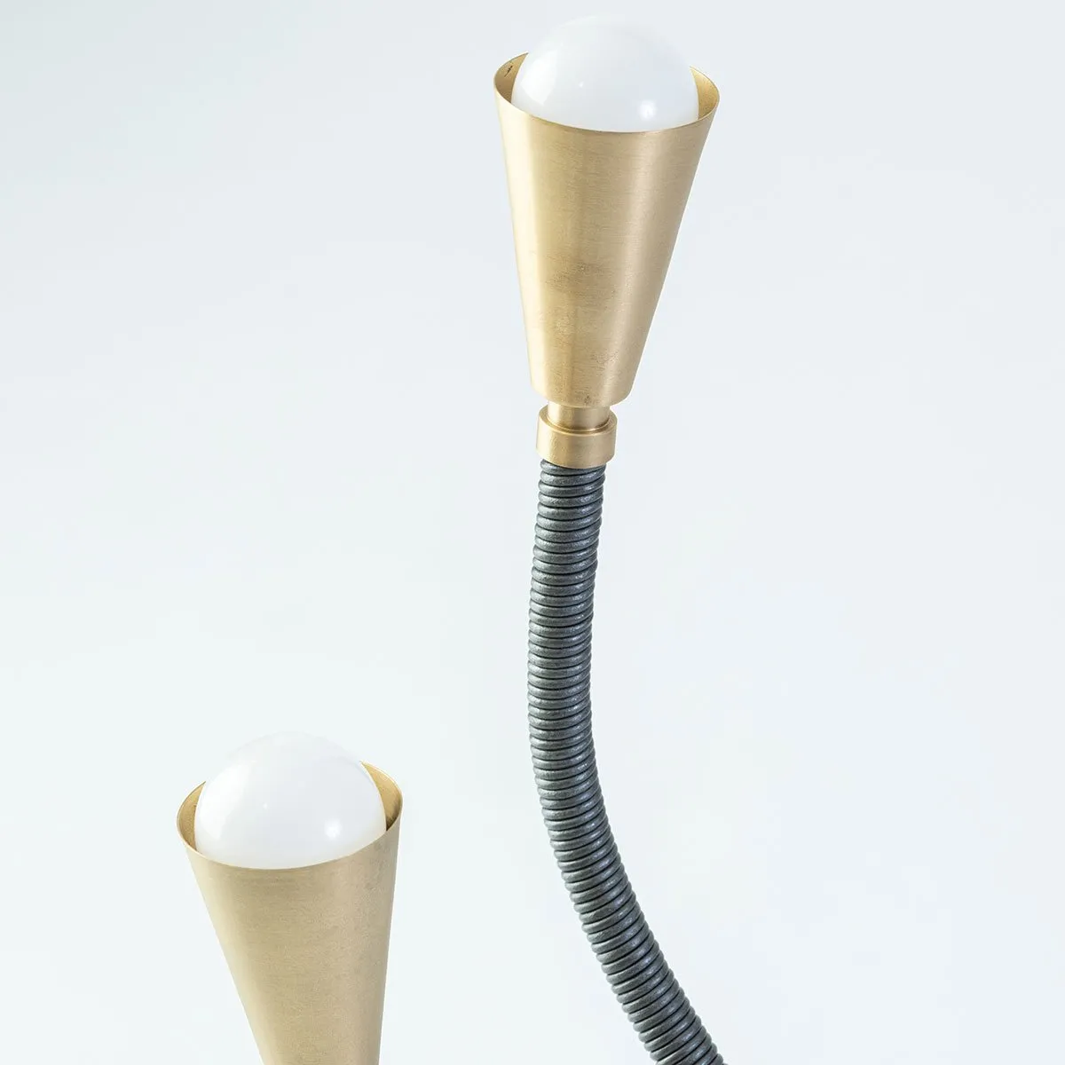Trident Table Lamp Brushed Brass For Eleish Van Breems
