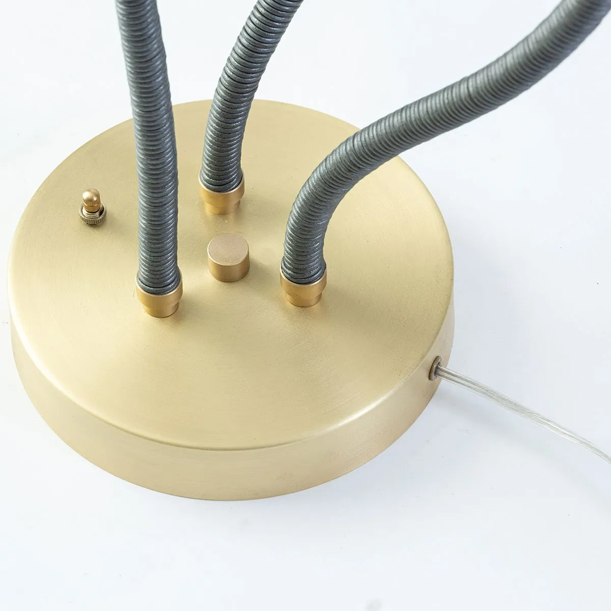 Trident Table Lamp Brushed Brass For Eleish Van Breems