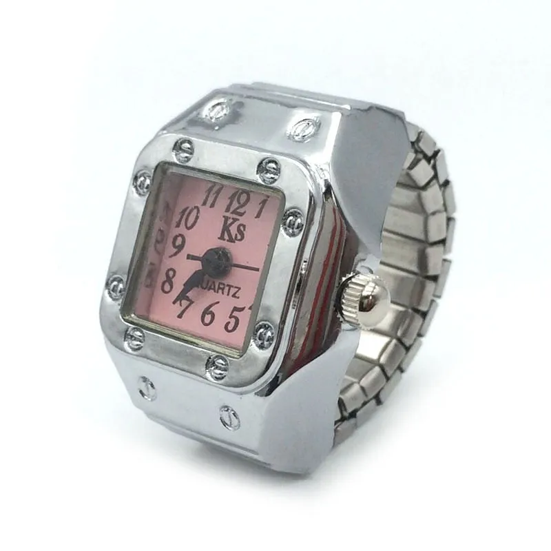 Unique Silver Watch Style Ring For Women Anniversary Party Jewelry