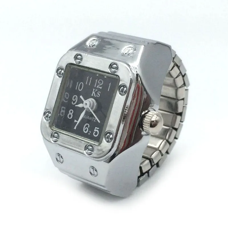 Unique Silver Watch Style Ring For Women Anniversary Party Jewelry