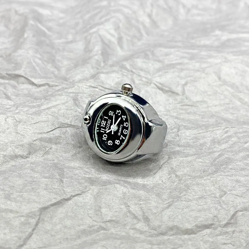 Unique Silver Watch Style Ring For Women Anniversary Party Jewelry