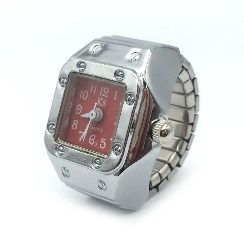 Unique Silver Watch Style Ring For Women Anniversary Party Jewelry