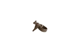 Vintage African Bronze Bird Ring