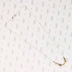 Vintage Brass Bead Necklace in Three Colors by Brin