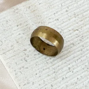 Vintage Brass Wedding Band