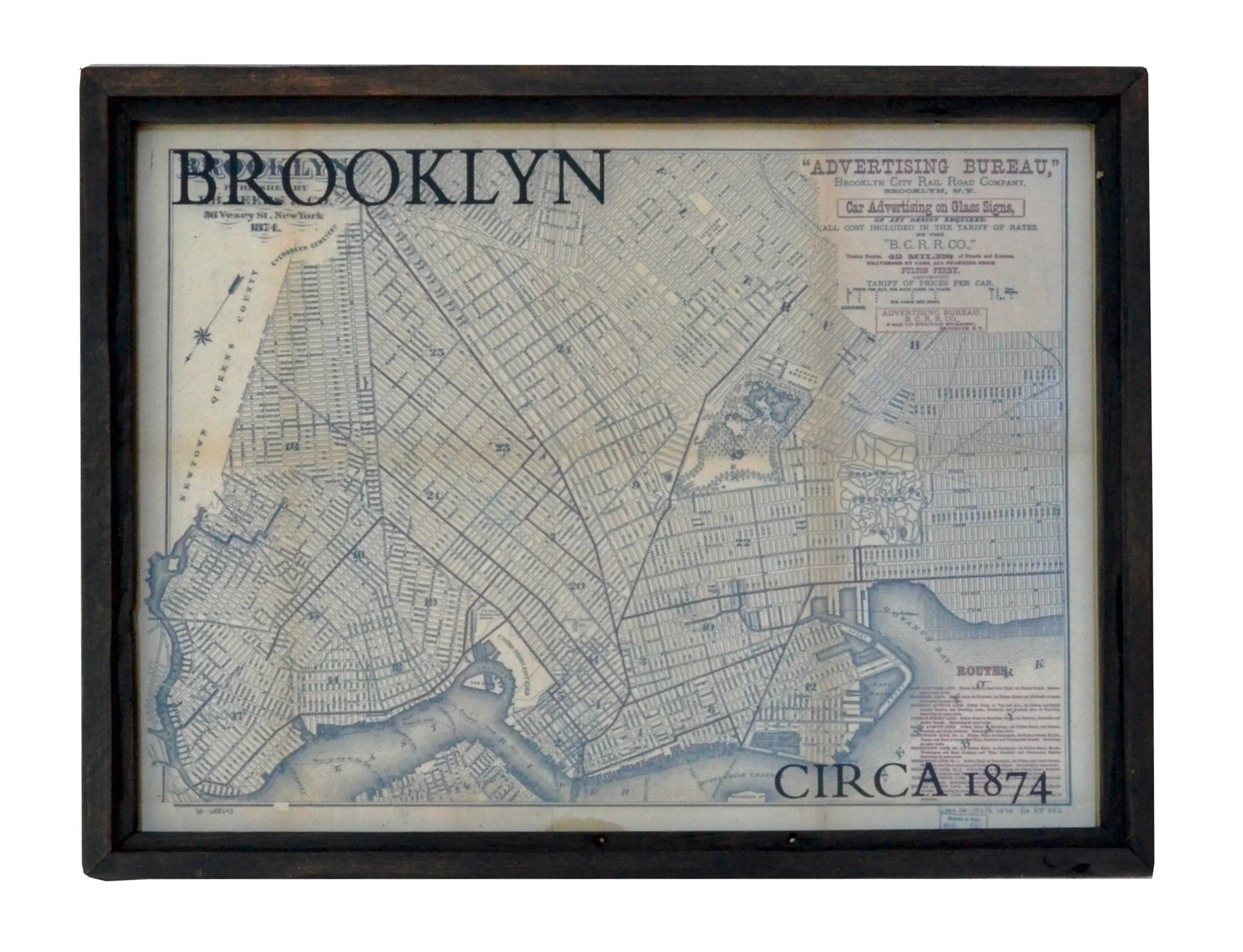 Vintage Brooklyn Map