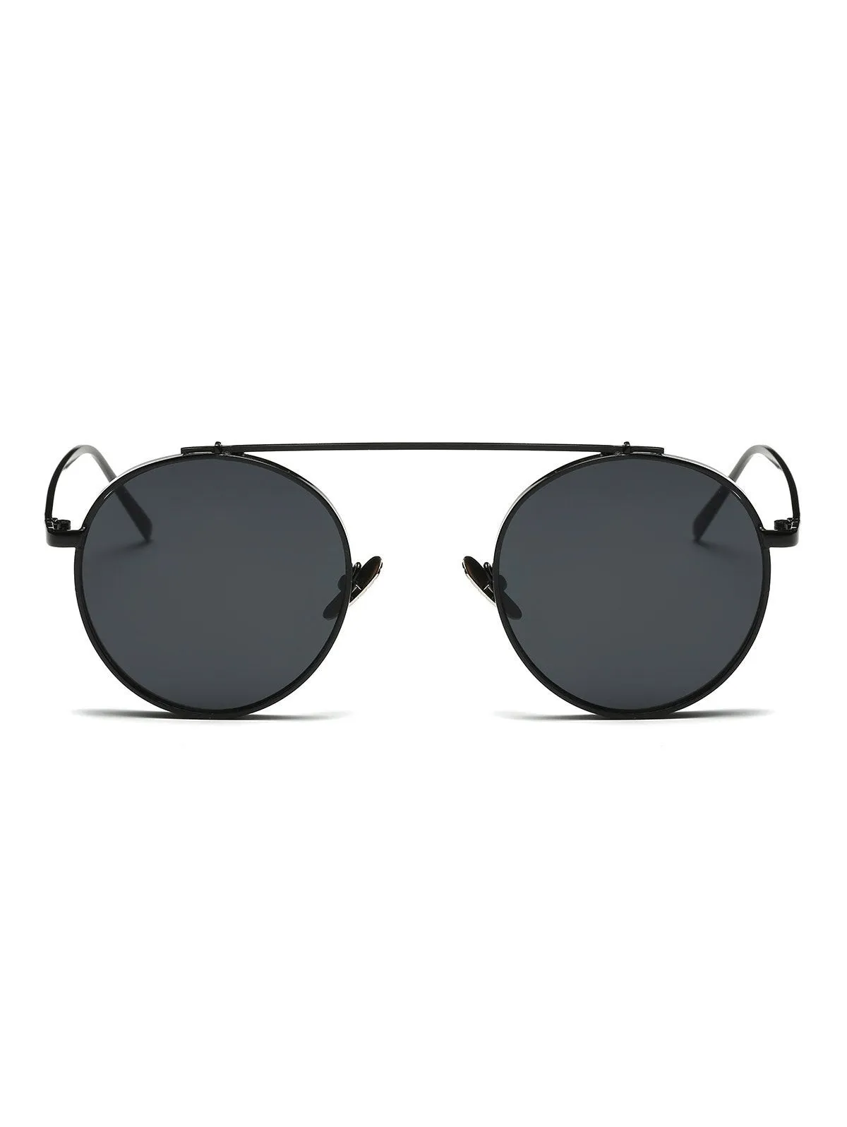 Vintage Chunky Frame Round Sunglasses