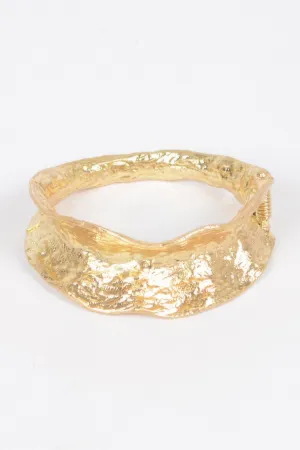 Vintage Gold Color Metal Cuff Bracelet