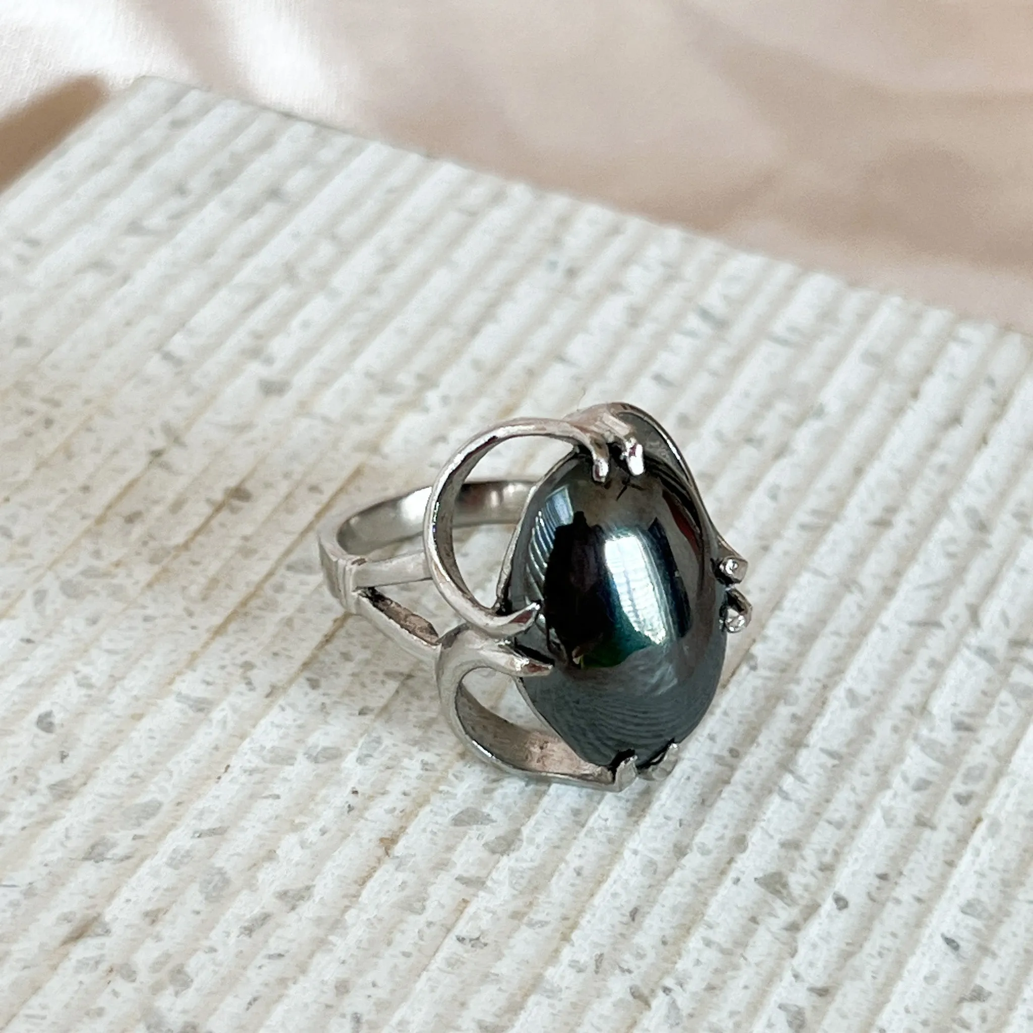 Vintage Hematite Ring
