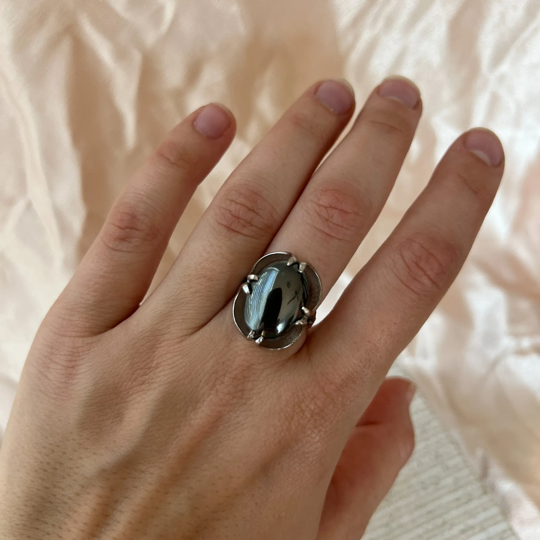 Vintage Hematite Ring