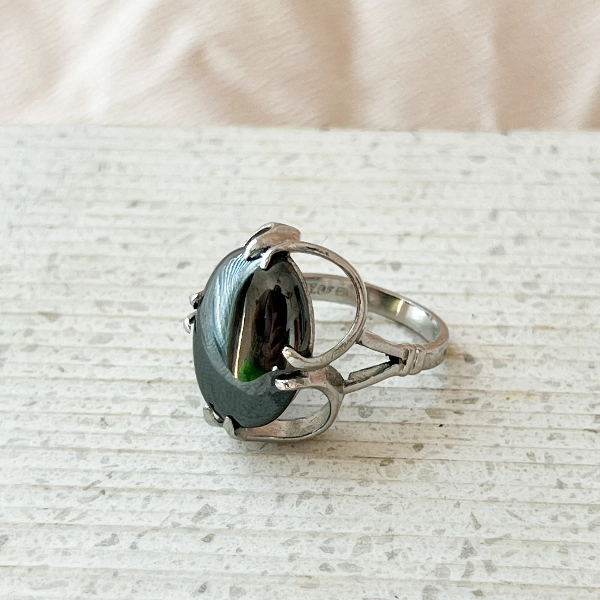 Vintage Hematite Ring