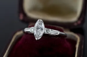 VINTAGE MARQUISE DIAMOND RING