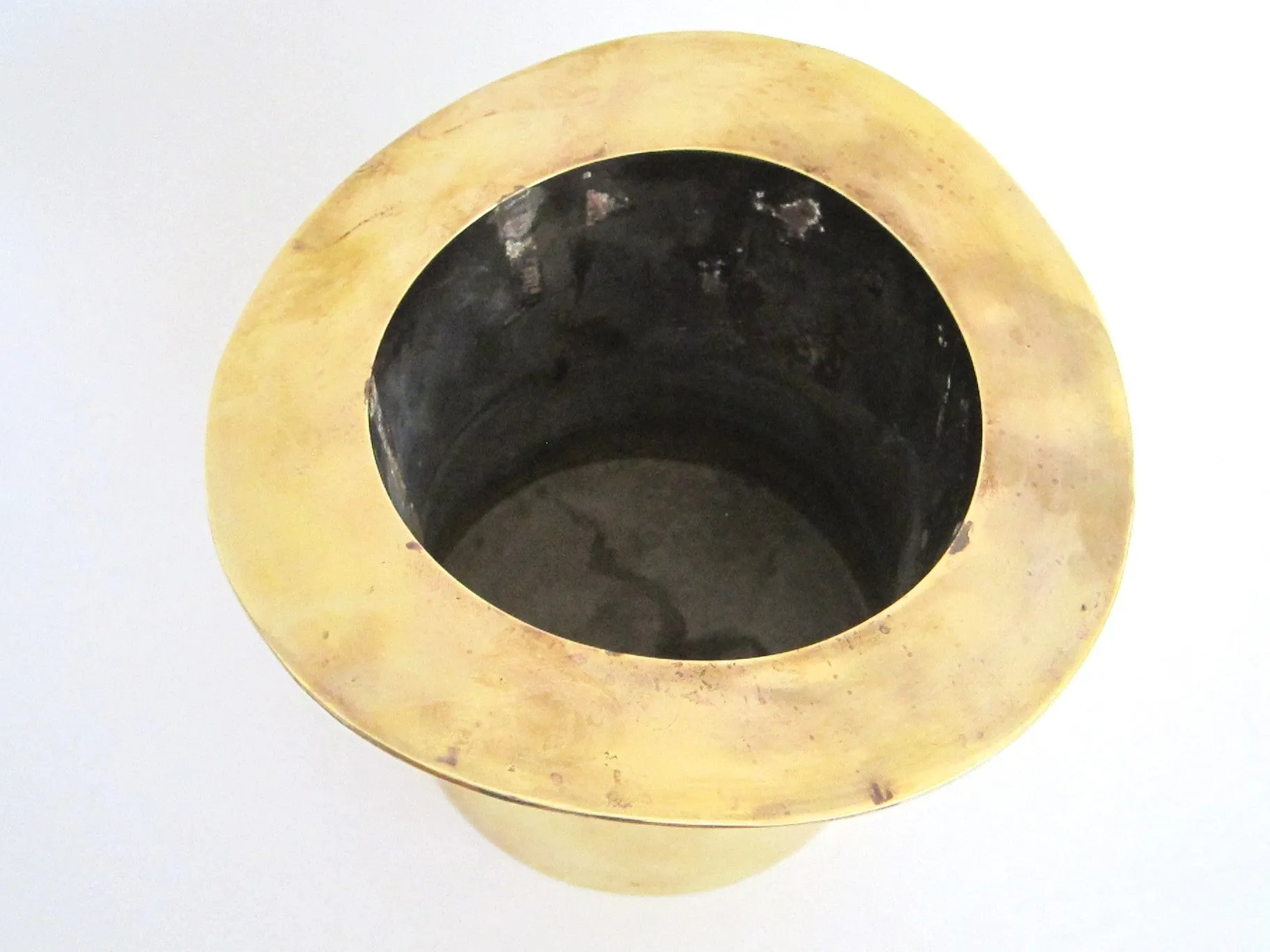 Vintage Novelty Brass Top Hat Champagne Bucket