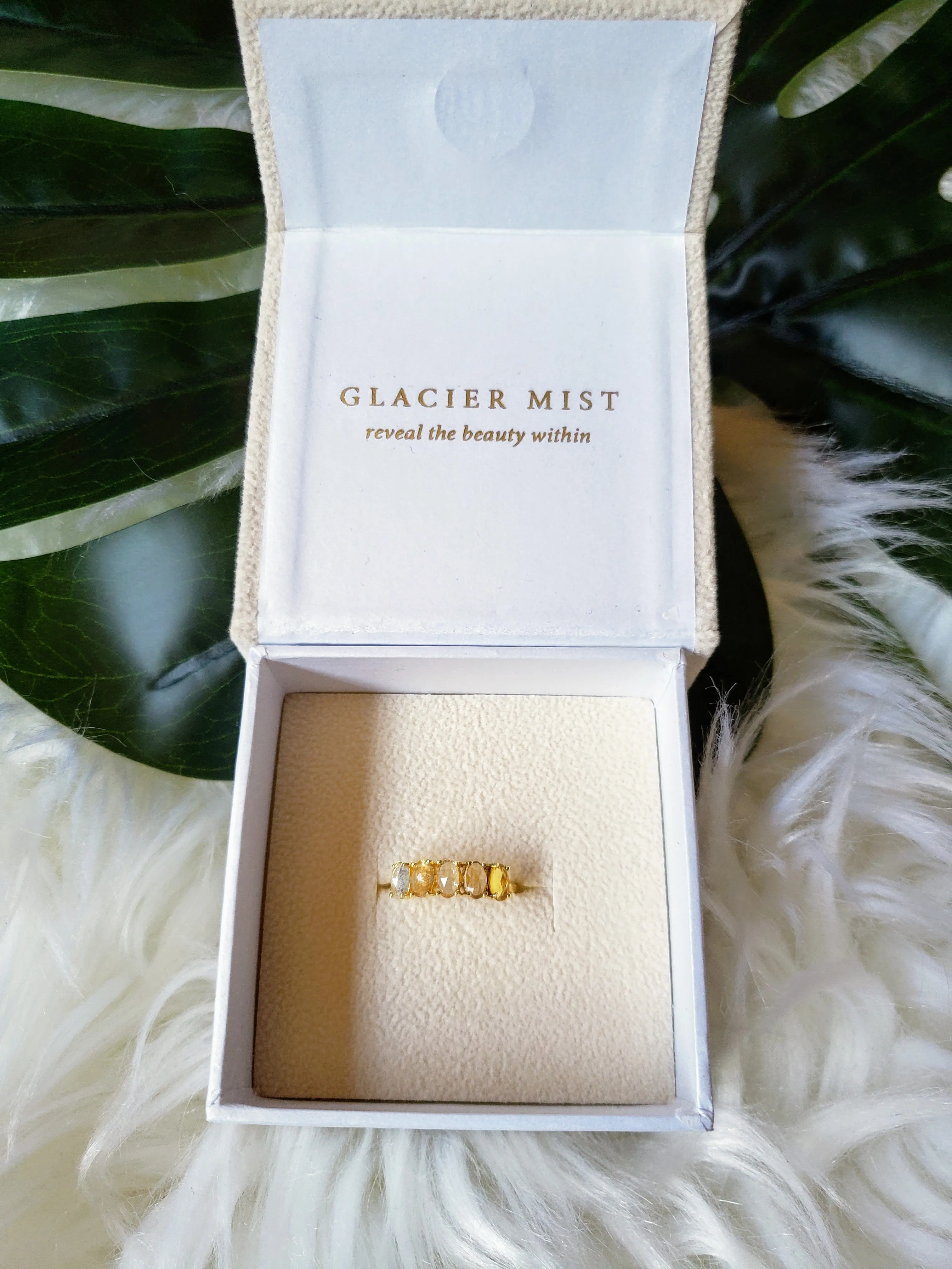 Vintage - Ombre Citrine Ring