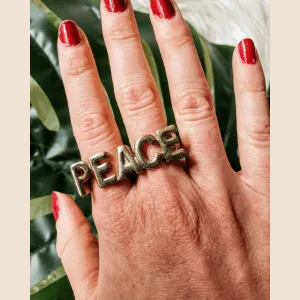 Vintage - Peace Double Ring