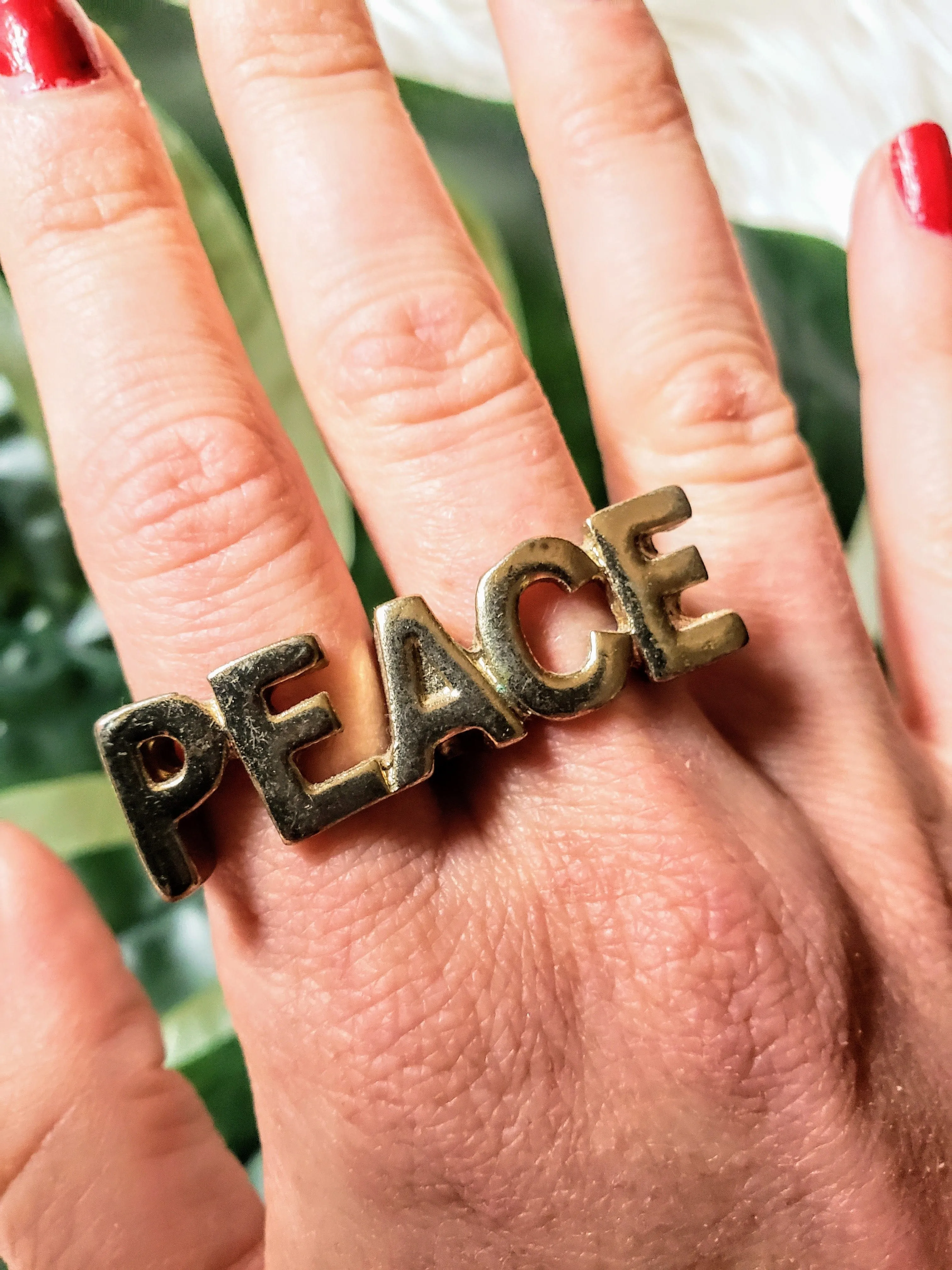 Vintage - Peace Double Ring