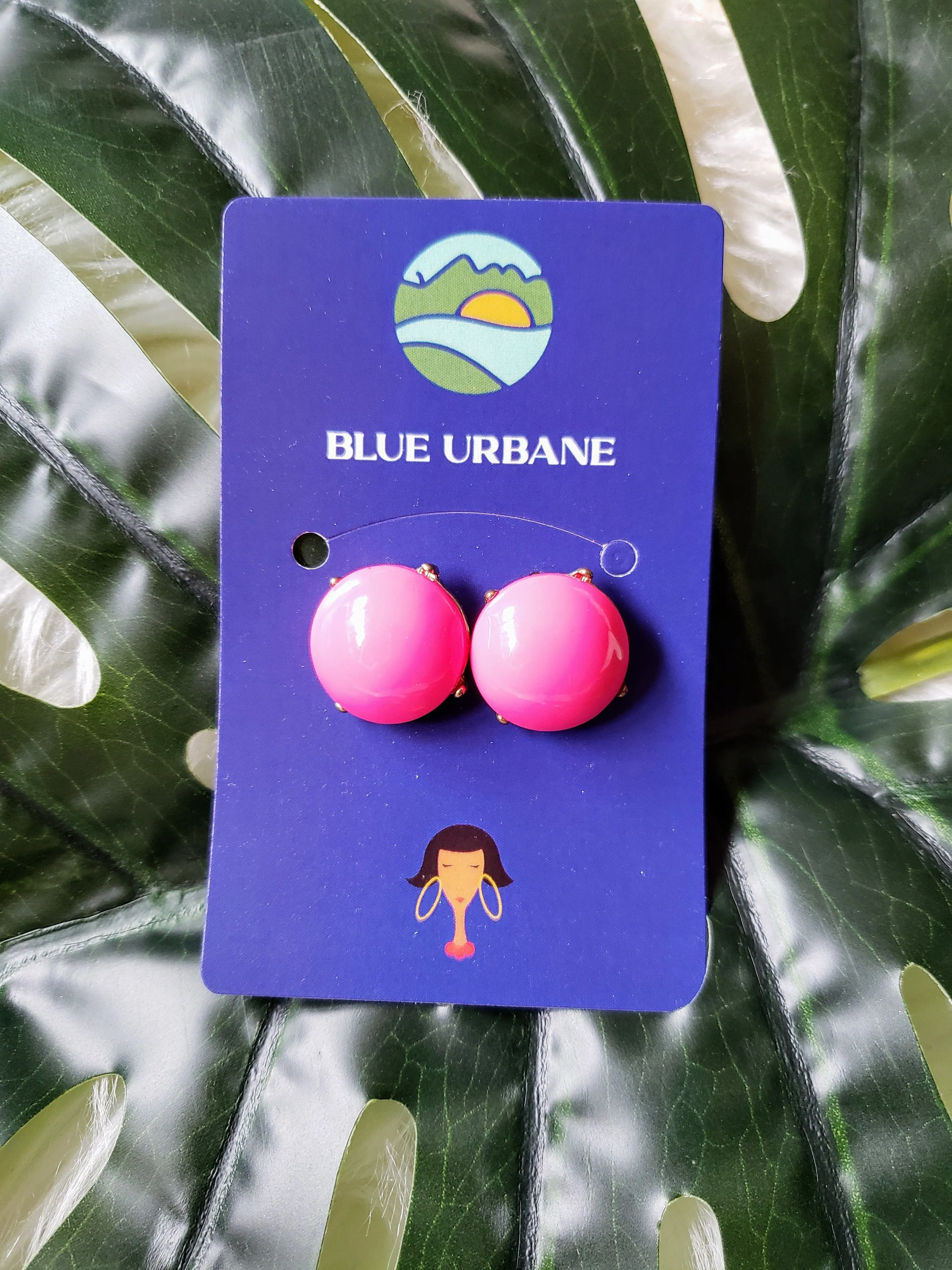 Vintage - Pink Bubble Studs
