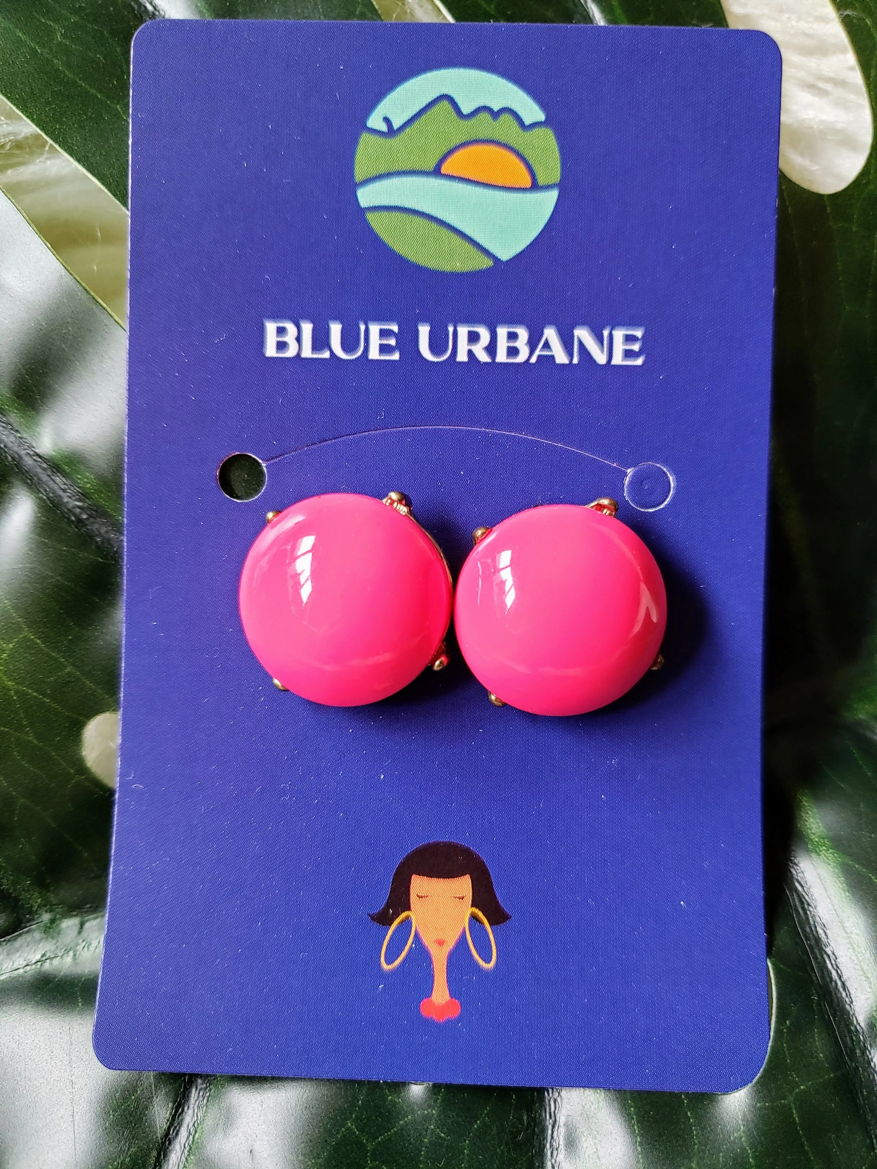 Vintage - Pink Bubble Studs