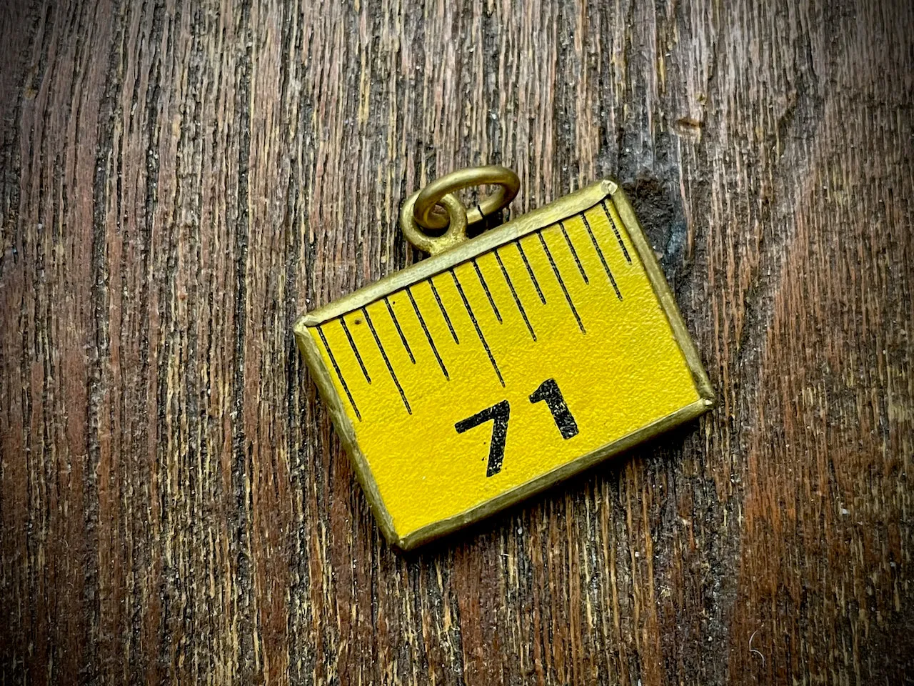 Vintage Ruler Pendant/Charm