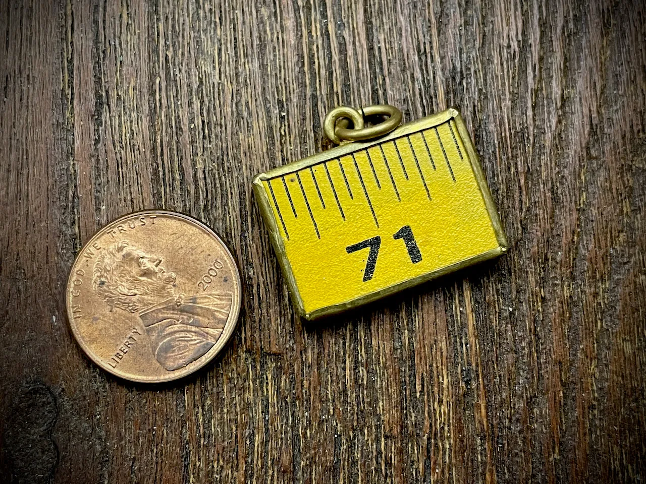 Vintage Ruler Pendant/Charm