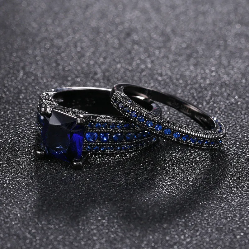 Vintage Sapphire Zircon Rings