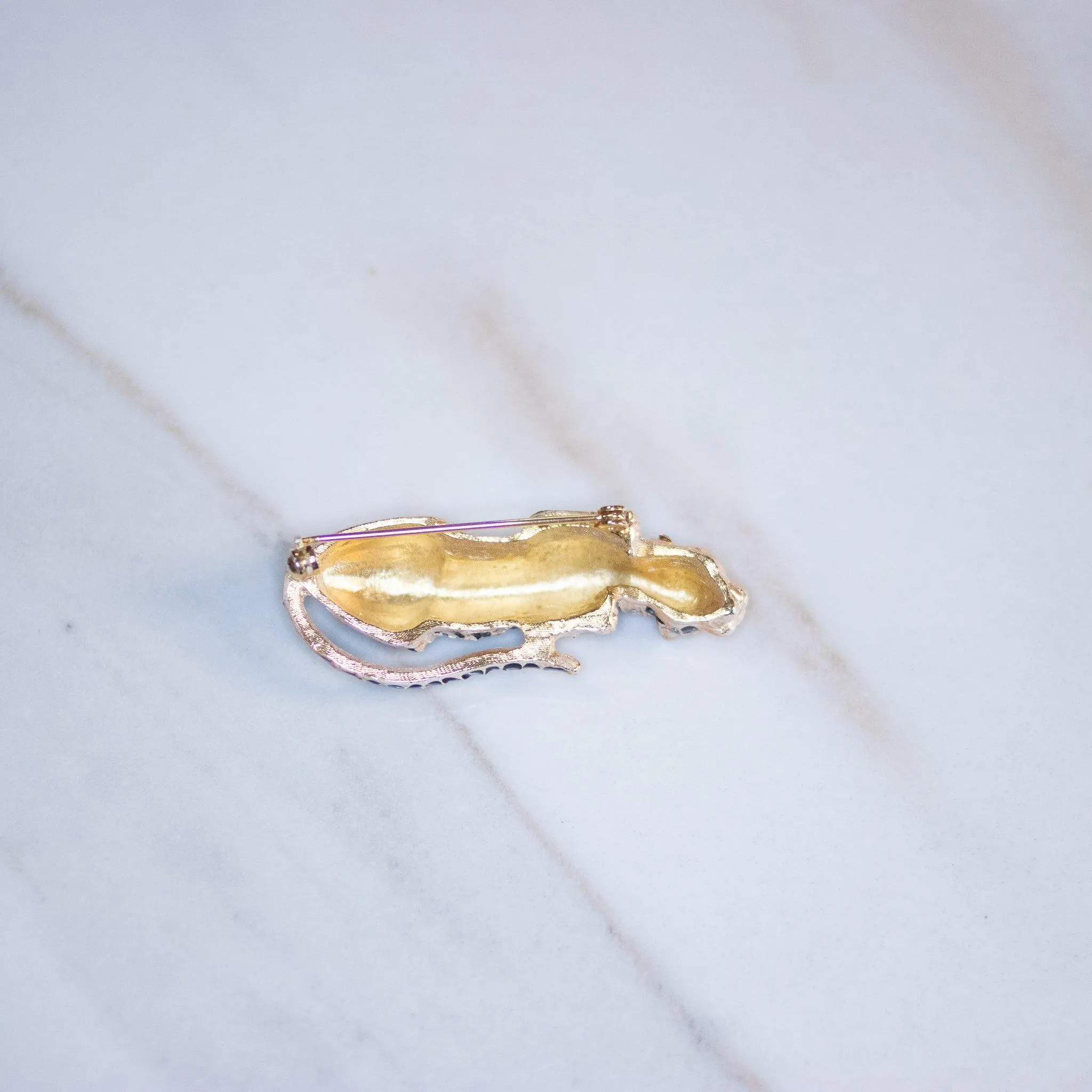 Vintage Spotted Leopard Brooch