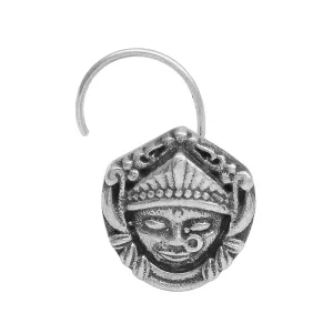 Vintage Style Traditional Nose Pin 925 Sterling Silver Piercing Nose Pin Unique Oxidized Nose Pin