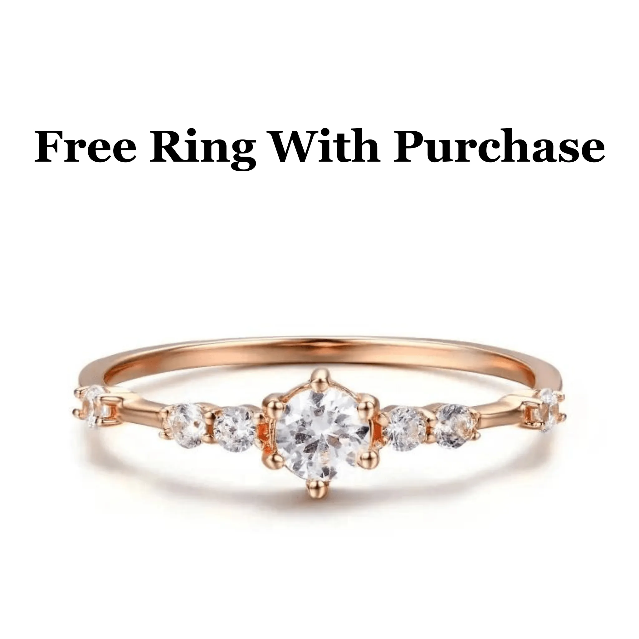 White Sapphire Four Band Fashion Ring