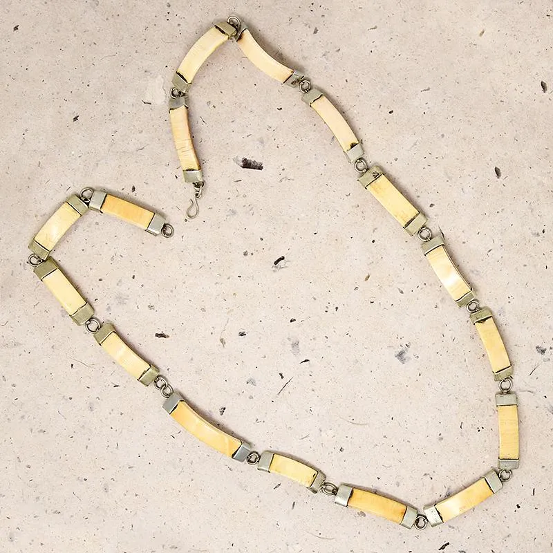 Wild Warthog Tusk & Brass Necklace